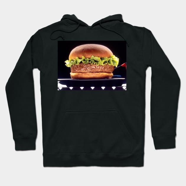 Juicy Hamburger Hoodie by Bravuramedia